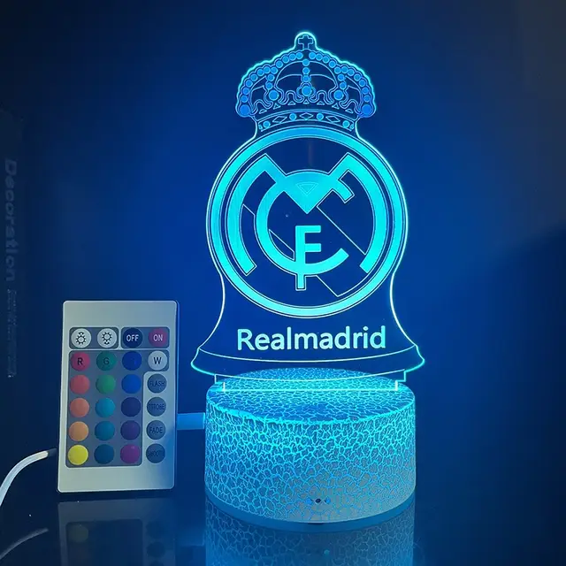 Veilleuse Led 3D Football Fan